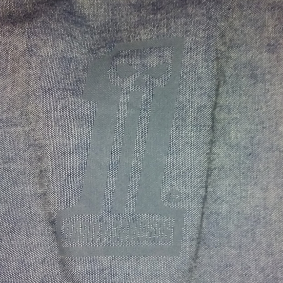 HARLEY Davidson mens denim long sleeve shirt - Picture 6 of 12